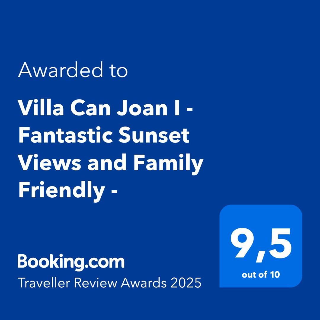 Villa Can Joan I - Fantastic Sunset Views And Family Friendly - Sant Antoni de Portmany Zewnętrze zdjęcie